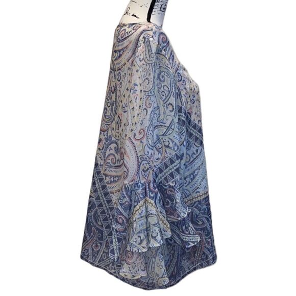 Sharagano Women’s Popover Paisley Gauzy Top Size XL - Picture 5 of 11